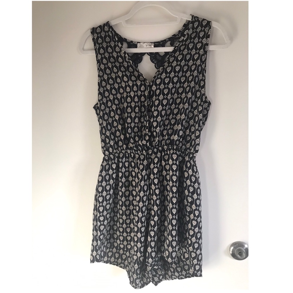 Navy Blue Romper